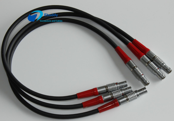 السيليكون / TPE / PVC كابلات كهربائية مخصصة Lemo 00B 0b 1B 2B 2-32 Pin 1 سنة الضمان