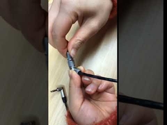 موصلات دائرية من نوع ليمو ذات الدفع والسحب بزاوية قائمة مطلية بالنحاس