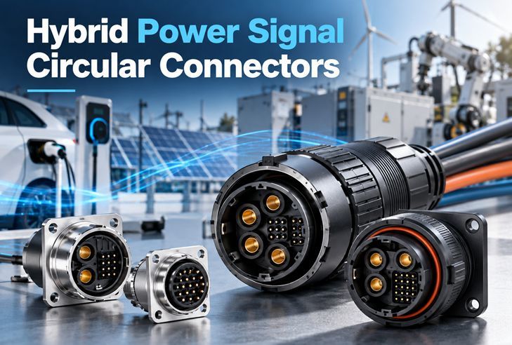 أحدث مدونات الشركة حول Hybrid Power Signal Circular Connectors: One Connector for Both Power & Signal Lines