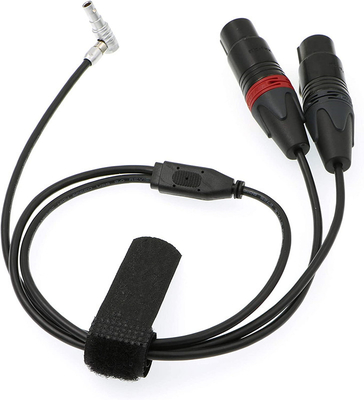 شراء Lemo 5 Pin Male to Two XLR 3 Pin Female Camera Audio Cable for Z CAM E2 التصنيع عبر الإنترنت