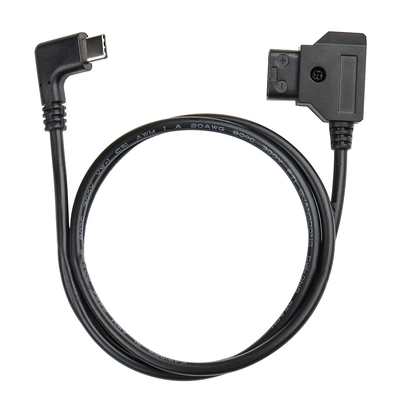 شراء D النقر الذكور إلى USB نوع C كابل الطاقة للكاميرا الزاوية اليمنى للبطارية V القفل online manufacture