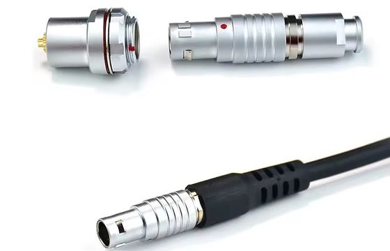 شراء Compatible LEMO FGG EGG 2B circular connectors Male And Female With Customized Cable Assmebly Manufacturer online manufacture