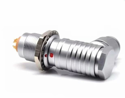 شراء Lemo 3B Connector FHG 3B 4pin Cable Connector Right Angle Solder Connector FHG.3B.304 online manufacture