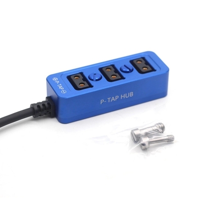شراء D-tap Camera power الفاصل ثلاثي الاتجاهات Power Tap to 3 Female D-Tap P-Tap Hub حافظة معدنية ببراغي 1/4 بوصة التصنيع عبر الإنترنت