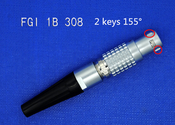 فغي 1B 308 8 دبوس كابل دائري موصلات لكابل بيانات لايكا، 2 مفاتيح 155 درجة موصلات كابل
