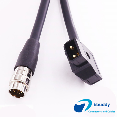 هيروس 12pin الذكور إلى 2pin d- الصنبور الذكور كابل للكاميرا امدادات الطاقة
