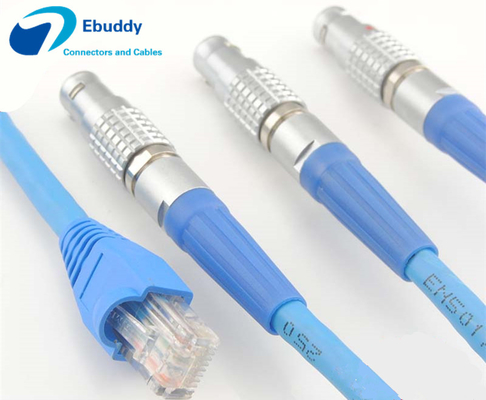 ليمو كابل خدمة التجميع ليمو فغ ذكر المكونات إلى rj45 cat5e / cat6 / cat7 درع كابل إيثرنت