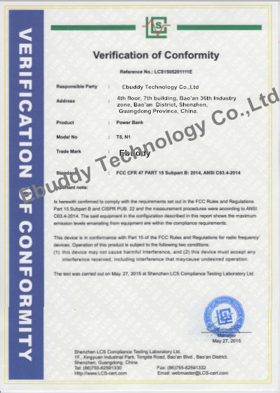 الصين Ebuddy Technology Co.,Limited الشهادات